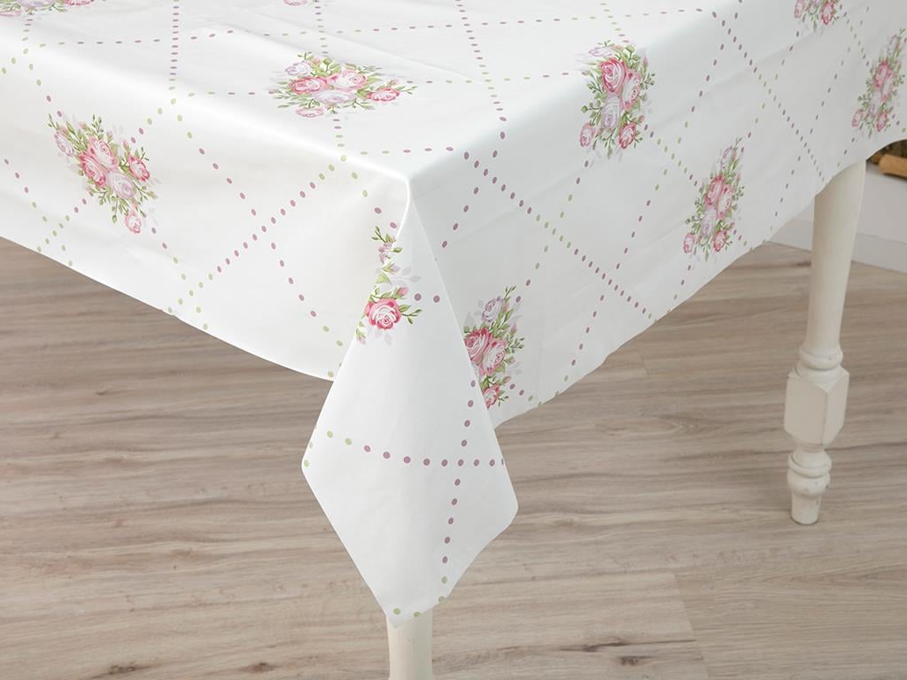 Pale Roses Покривка за Маса ПВЦ 100x140 cm Lilac-Pink