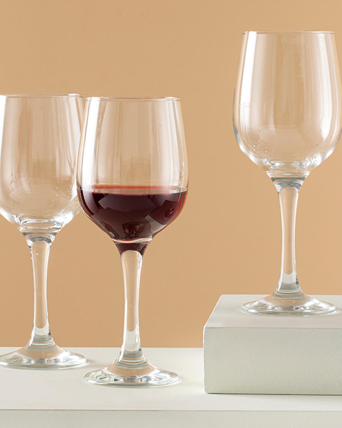 Palma Чаша 3 Бр., Стъкло, Прозрачен, 395 Ml