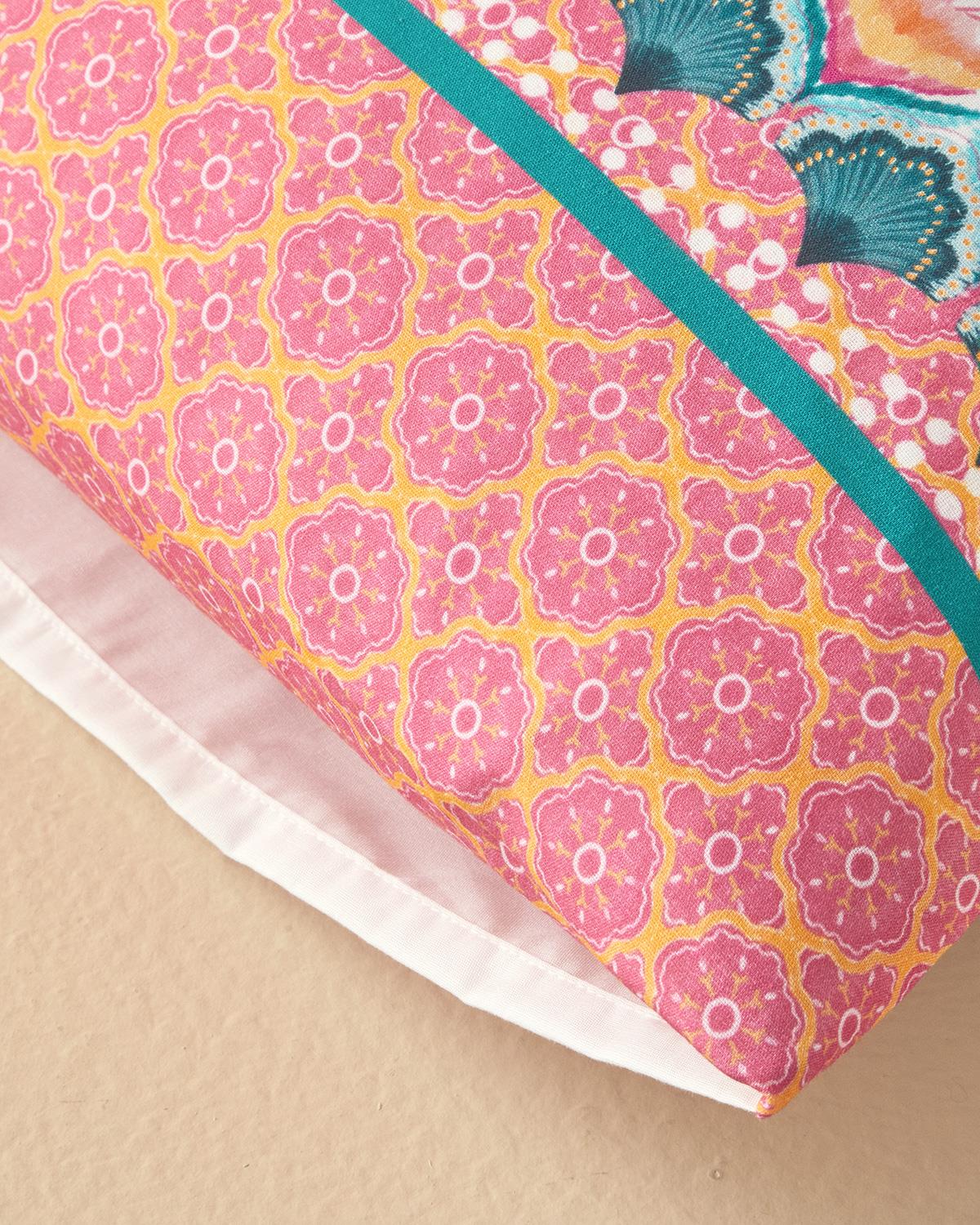 КЪЛЪФКА ЗА ВЪЗГЛАВНИ 2 комплект Dijital Baskılı Soft Cotton 50x70 cm Оранжево-Бейдж