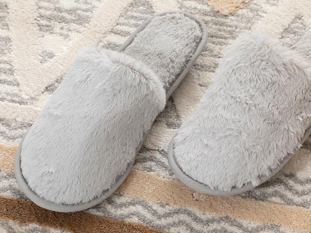 Pando ПАНТОФИ ЗА ДОМА Дамски Плюш 39-41 Gray