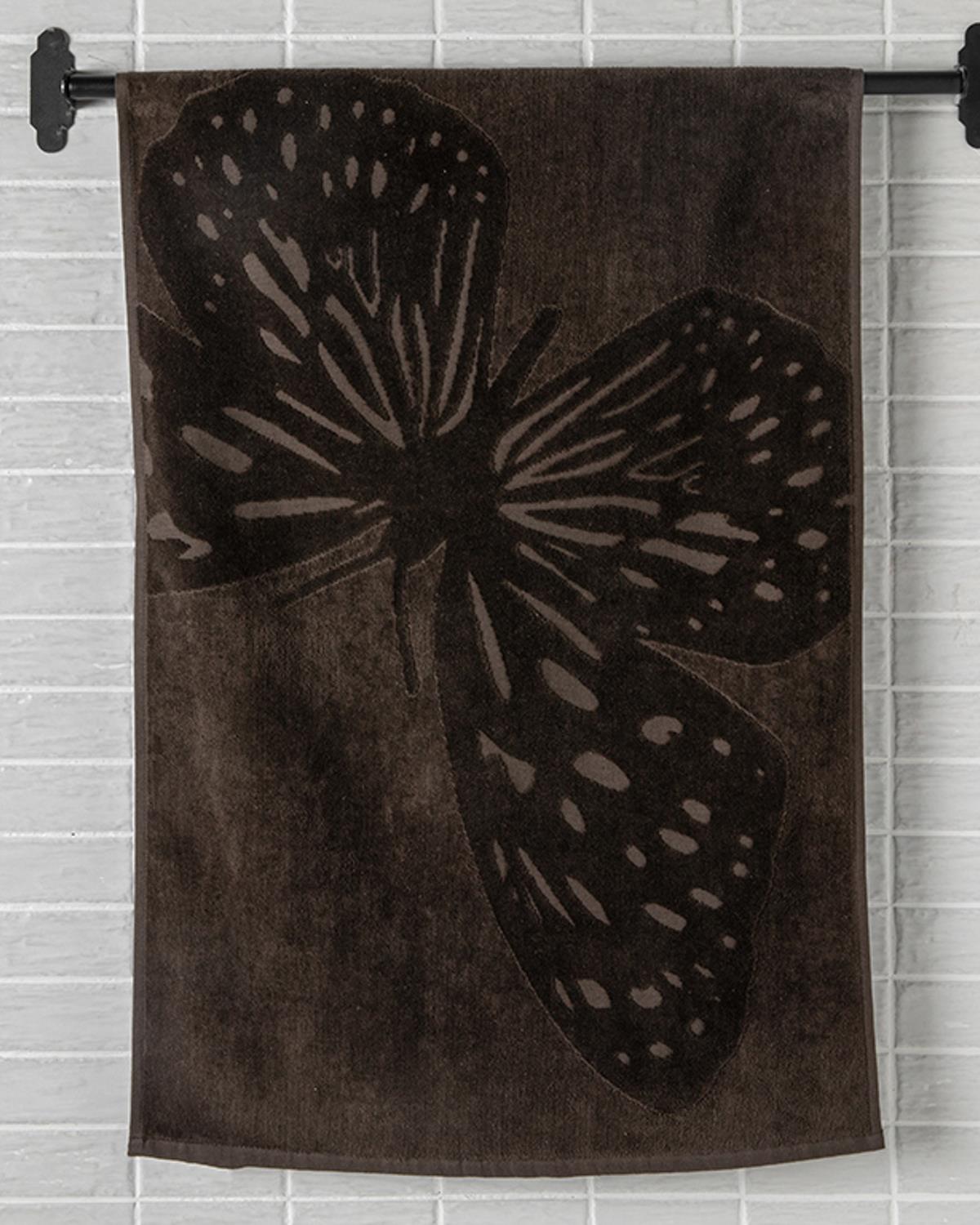 Papillion Хавлия За Лице Жакардово Кадифе, Кафяво, 50 X 80 Cm