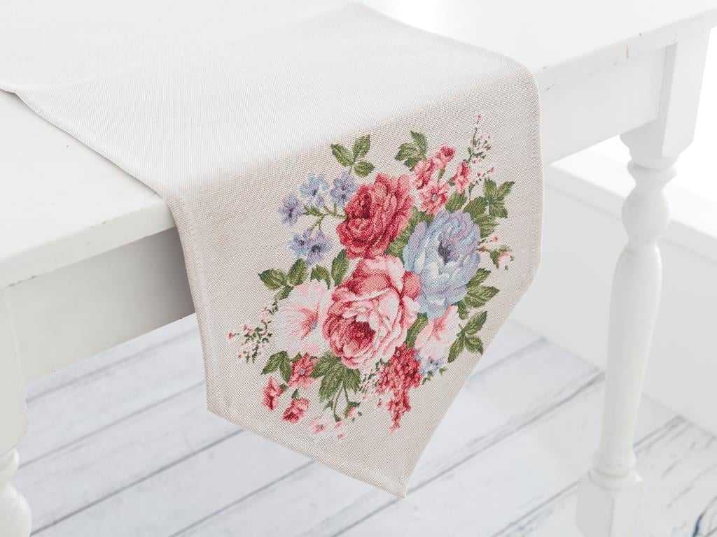 Paradise Rose Ранър Панама 35x110 cm Light Beige