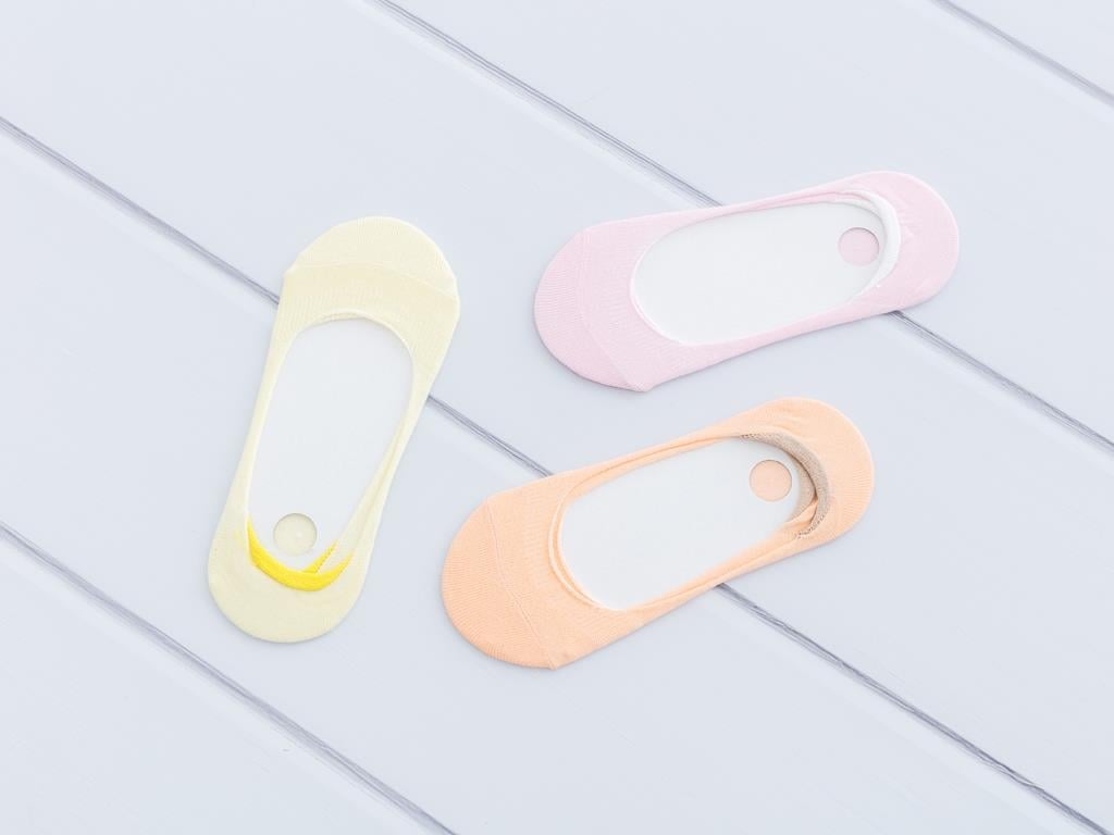 Pastel Дамски бабети 3 броя Памучен 35 - 39 Pink-Yellow