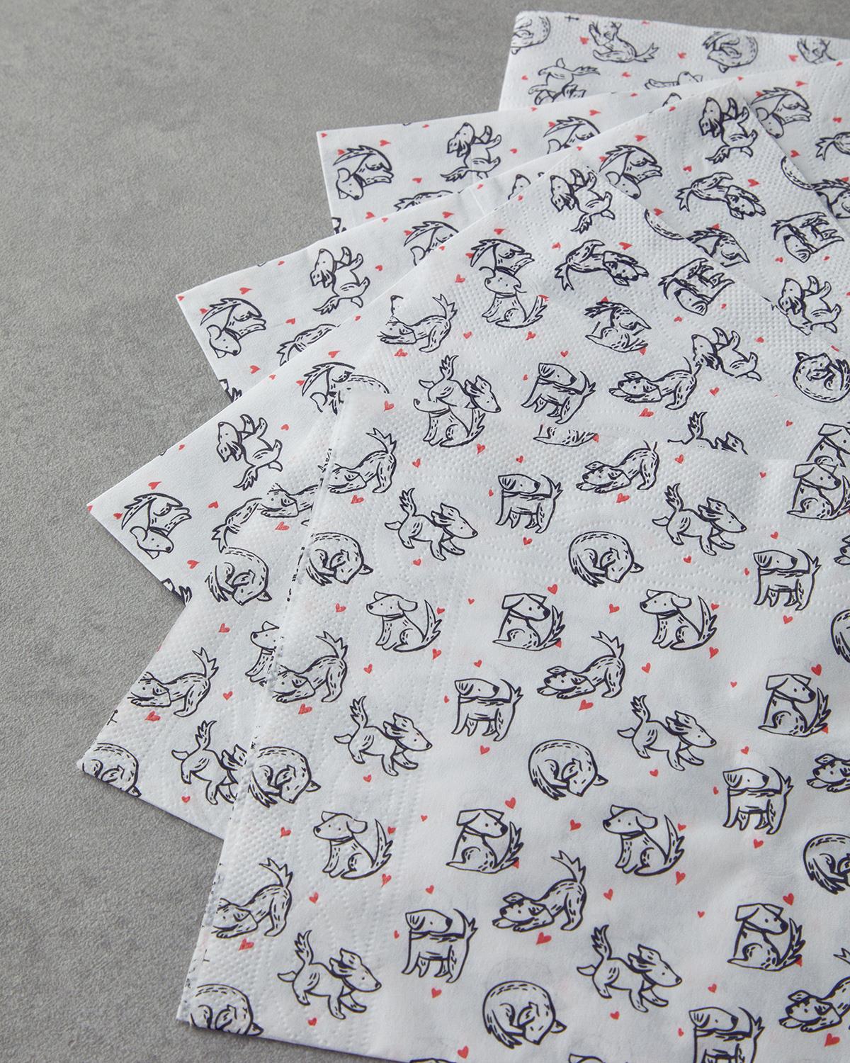 Хартиени Салфетки 20 бр. Хартия 33x33 см Шарен
