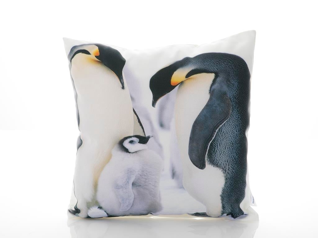 Penguin ВЪЗГЛАВНИЦА Незапълнен Дигитална щампа 40x40 cm White