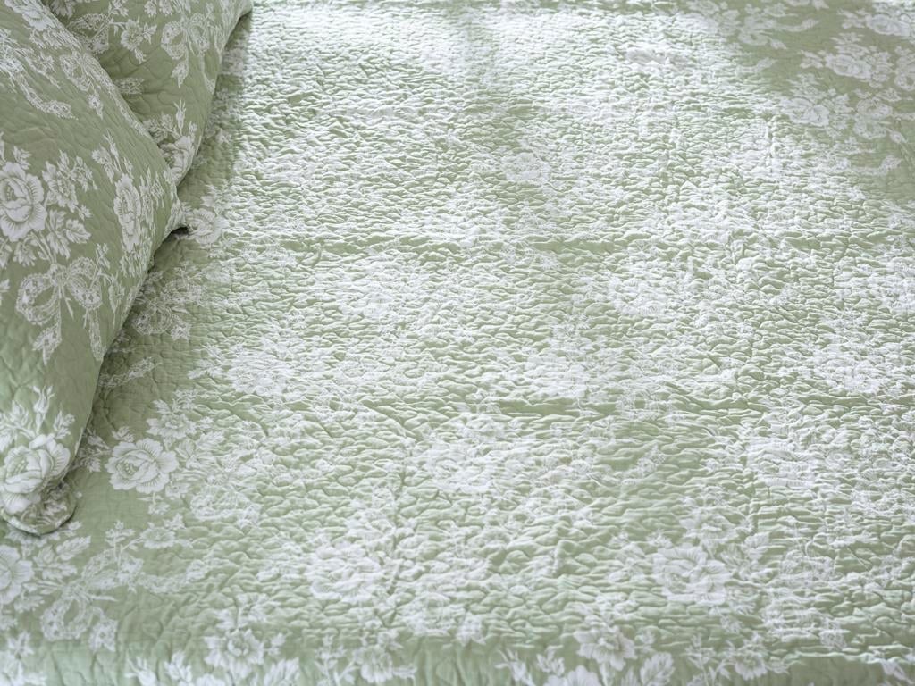 Peridot ПОКРИВКА ЗА ЛЕГЛО К Tek Kişilik Country 160x240 cm Green