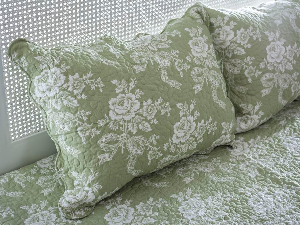 Peridot ПОКРИВКА ЗА ЛЕГЛО К Tek Kişilik Country 160x240 cm Green