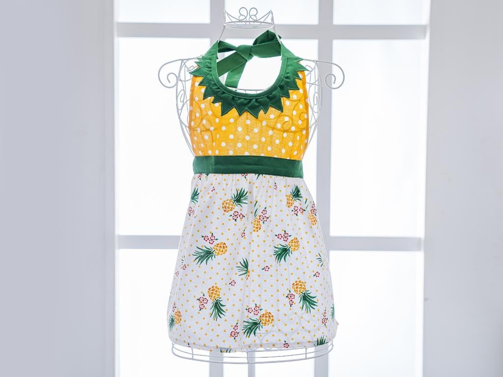 Pineapple КУХНЕНСКА ПРЕСТИЛКА Дете Водоустойчив . Light Yellow