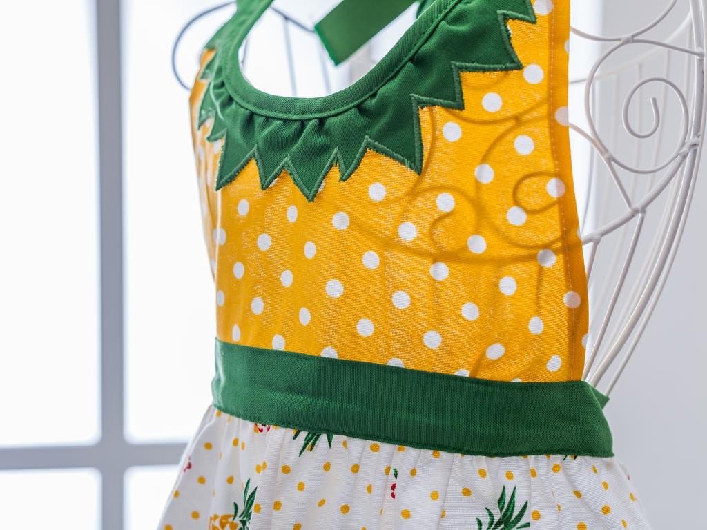 Pineapple КУХНЕНСКА ПРЕСТИЛКА Дете Водоустойчив . Light Yellow