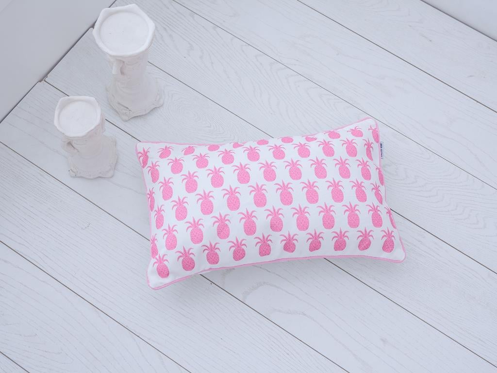 Pineapple ВЪЗГЛАВНИЦА Вътрешен кок Дигитална щампа 30x50 cm Pink