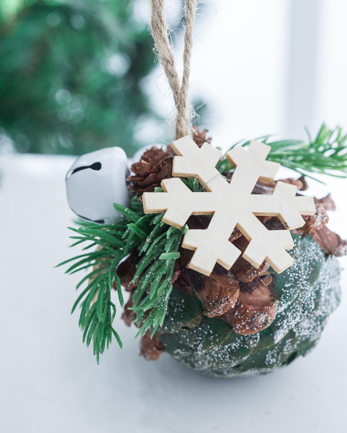 Pinecone Изкуствено Цвете 8 cm Зелен