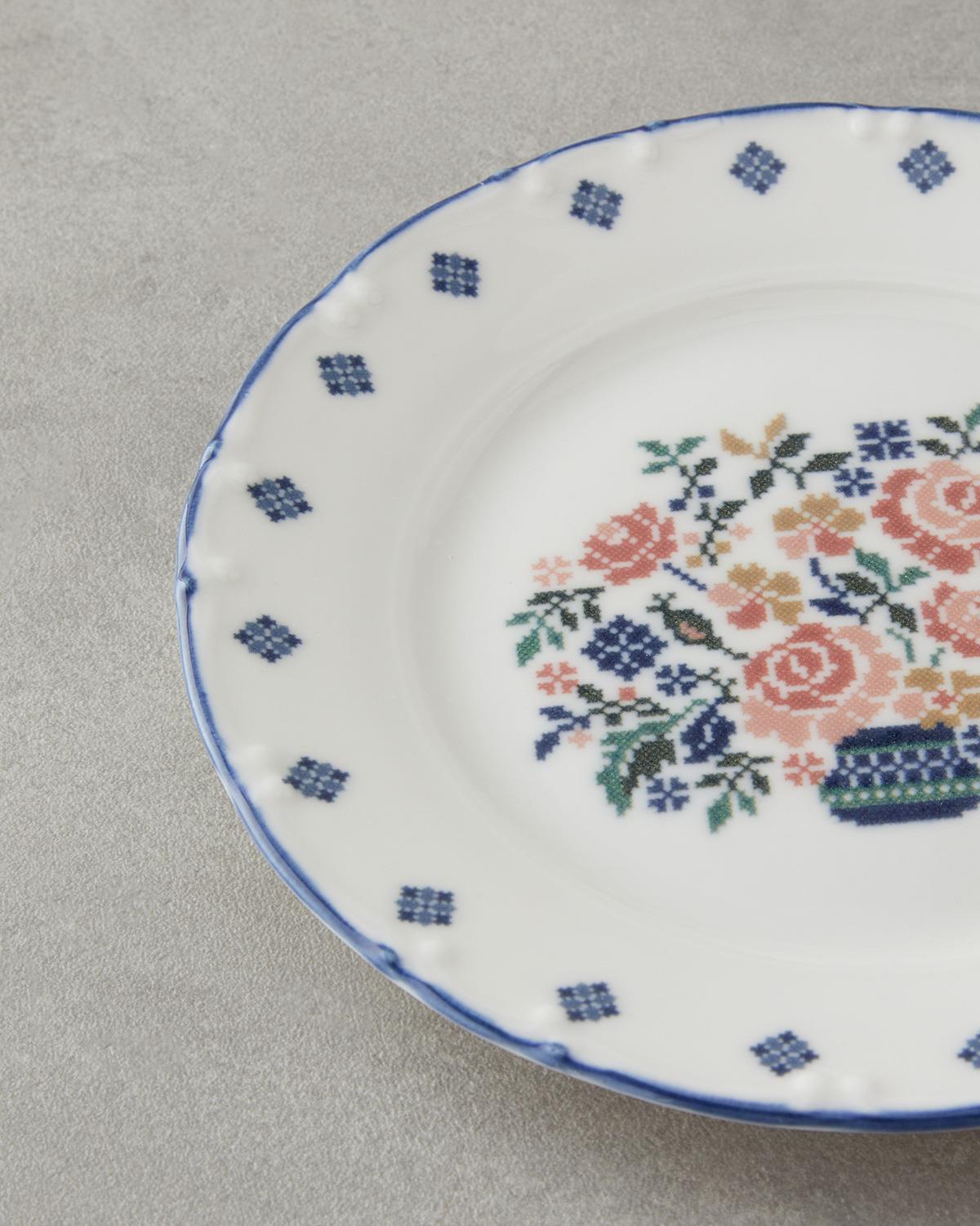 Комплект За Торта Порцелан 4 бр. Шарен