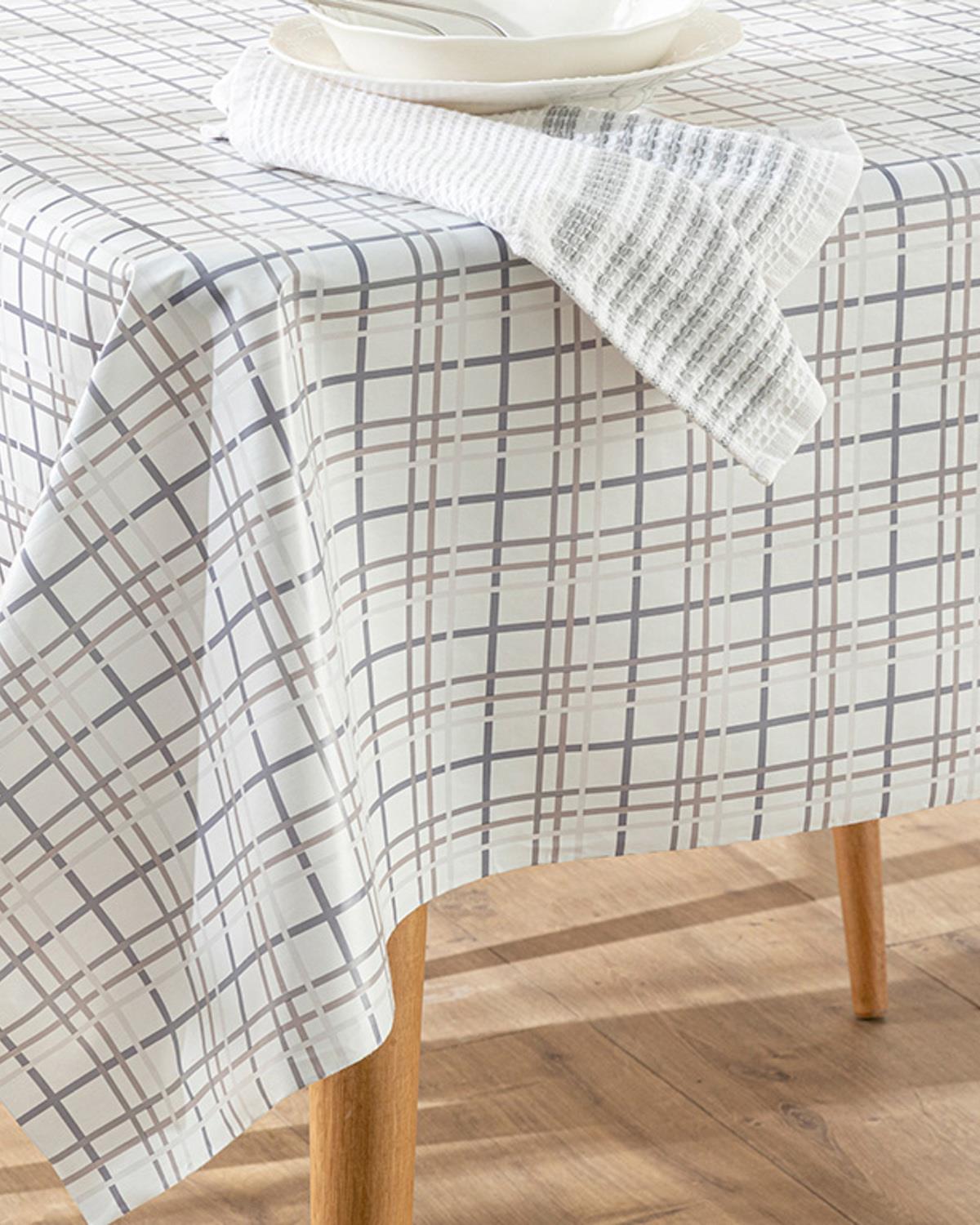 Plaid Покривка За Маса Pvc 100x140 см Сив