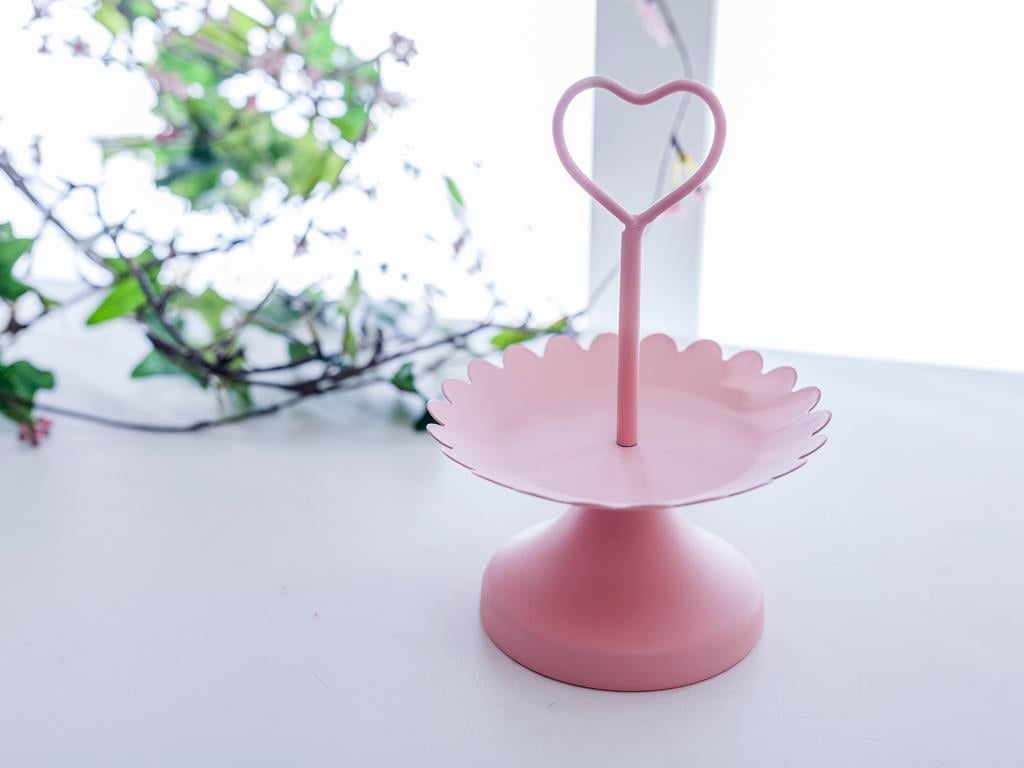 Plain СЕРВИЗ НА ЕТАЖИ Ковано желязо 11x11x16 cm Pink