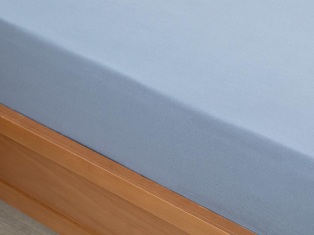 Plain ЧАРШАФИ С ЛАСТИК Междинен размер Памучен 140x200 cm Urban Blue