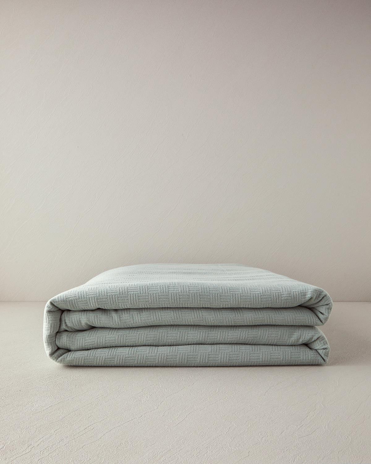 Plain Одеяло Пике Единичен Памучен 150x220 см Зелен