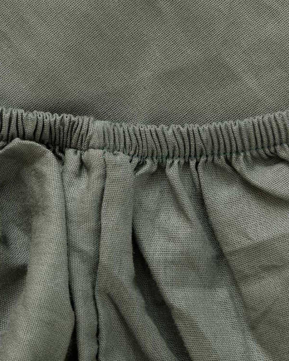 Plain Комплект Чаршаф С Ластик Кралски размер Памучен 180x200 см Нефтено зелен