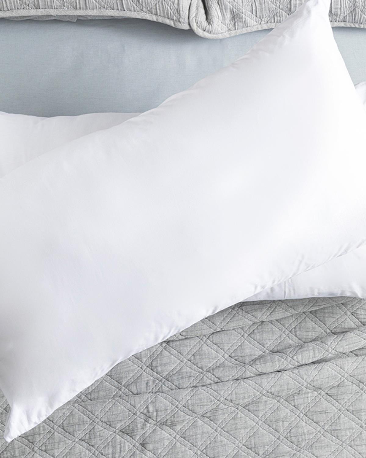 Plain Калъфка За Възглавница 2 бр. Памучен 50x90 см Бял