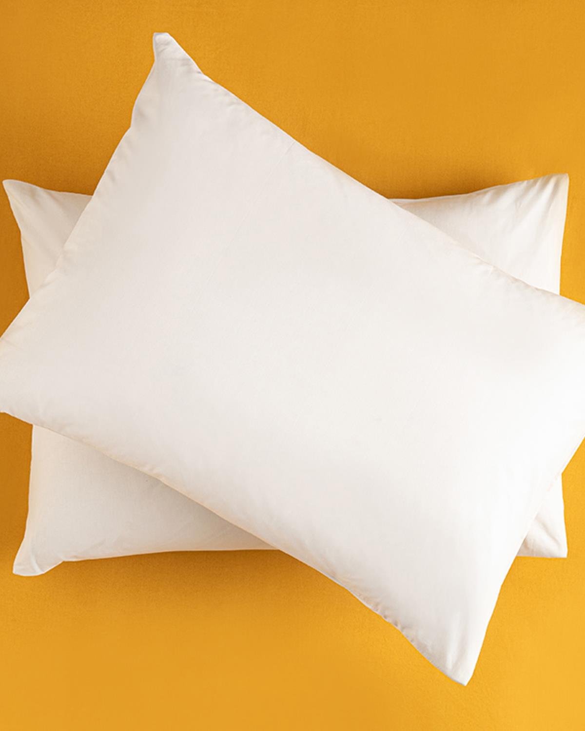 Plain Кълъфка За Възглавни 2Бр., Памучен, Кремово, 50 X 70 Cm