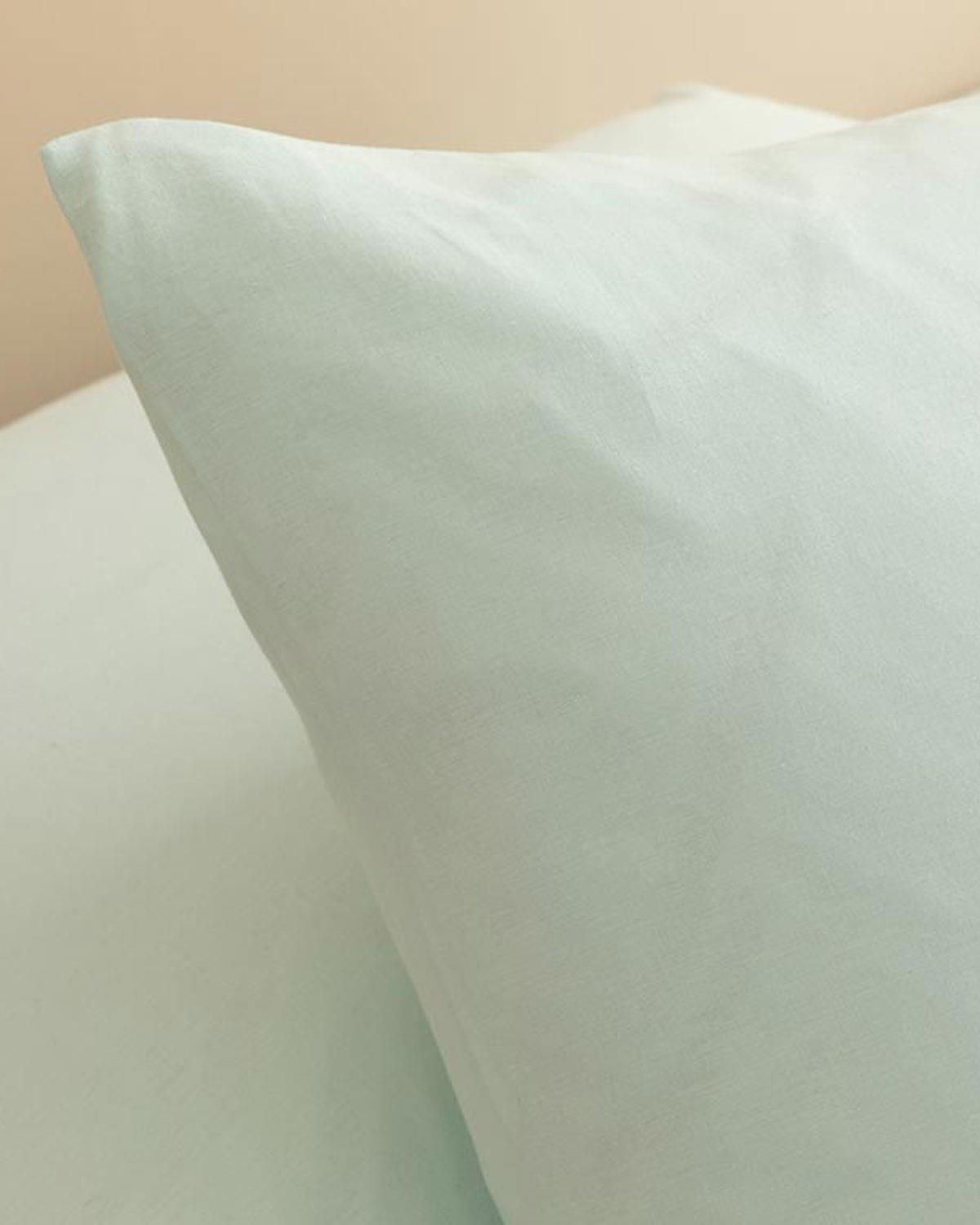 Plain Калъфка За Възглавница 2 бр. Памучен 50x70 см Светъл селадон