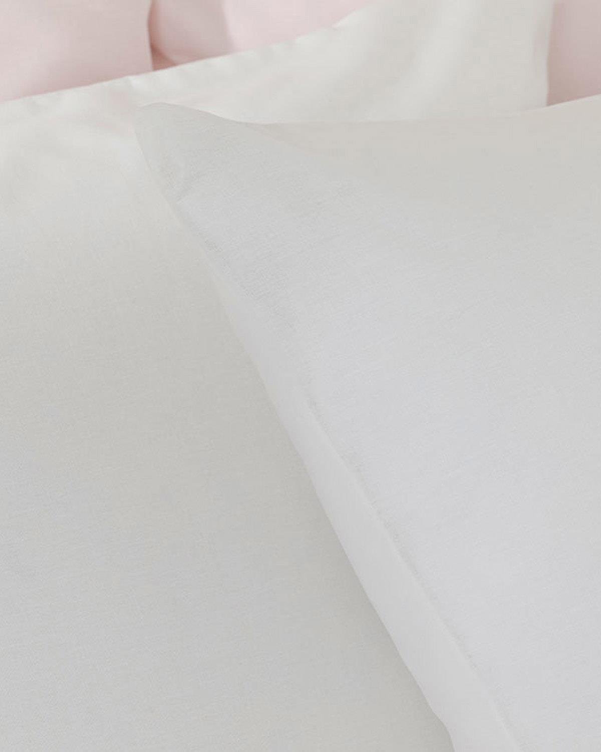 Plain Cotton 2 pcs Pillowcase 50x70 cm Off White