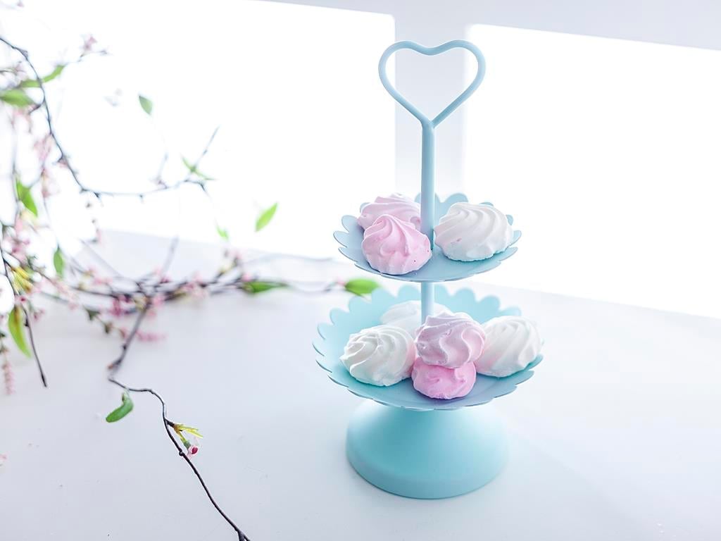 Plain СЕРВИЗ НА ЕТАЖИ 2 комплекта Ковано желязо 11,0x11,0x21,5 cm Mint