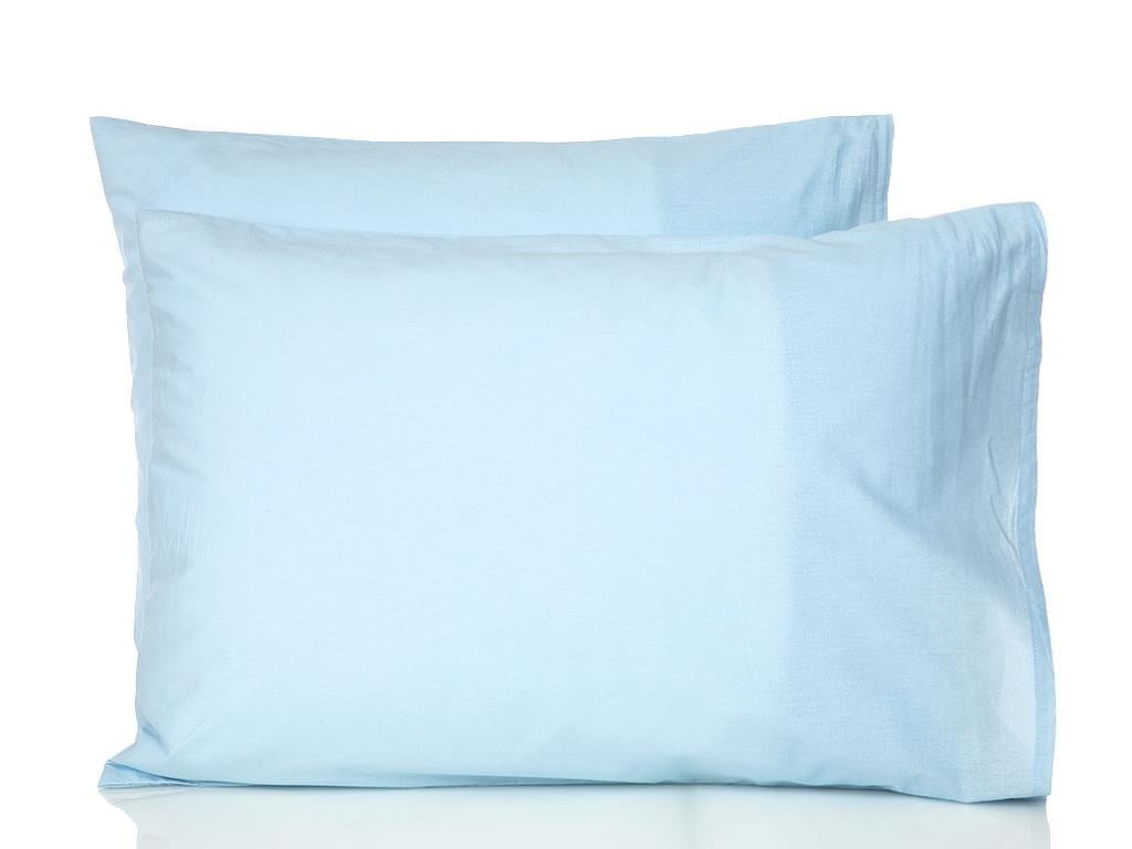 Plain КЪЛЪФКА ЗА ВЪЗГЛАВНИ 2 комплекта Памучен 50x70 cm Light Blue
