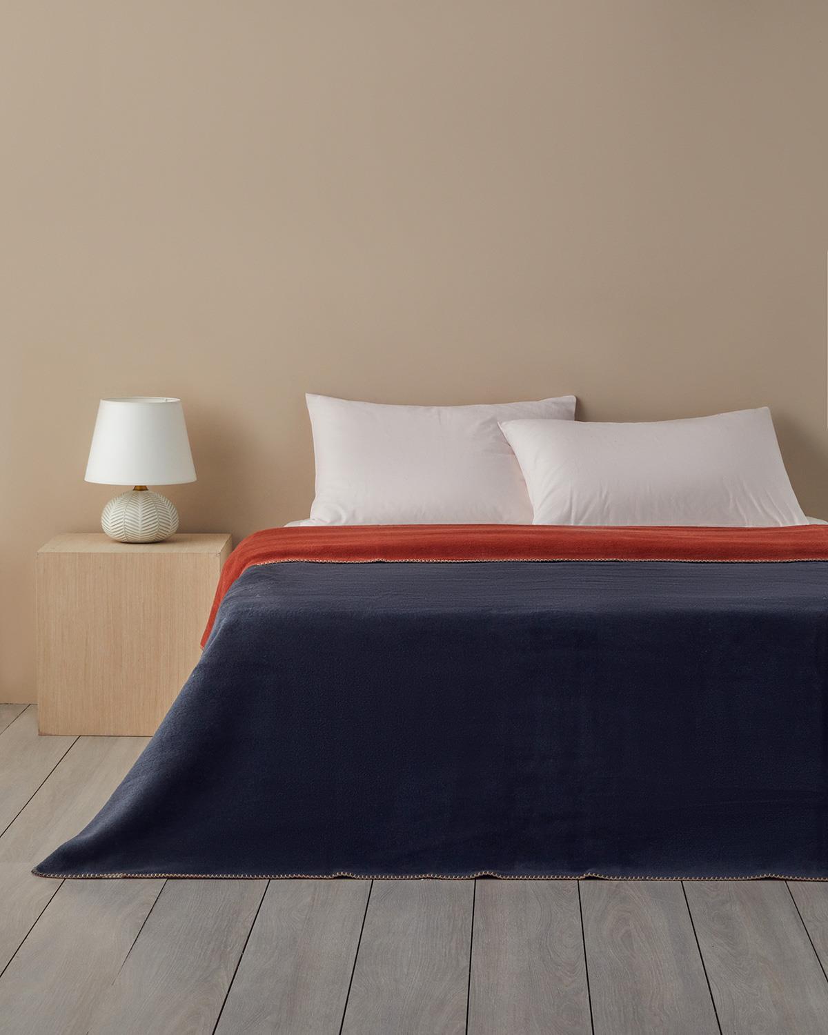 Plain Одеяло Двоен Памучен 200x220 см Антрацит- Керемиден