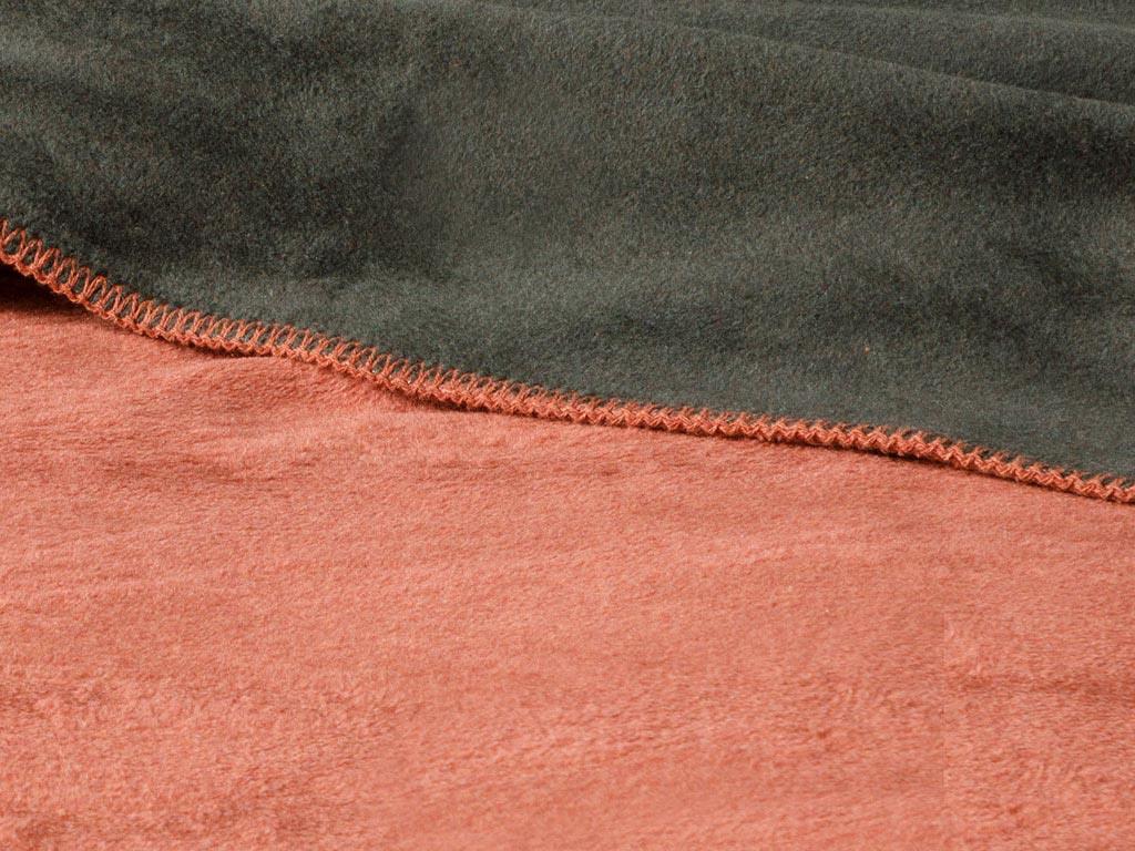 Plain Одеяло Двоен Памучен 200x220 см Керемиден - Маслиненозелен