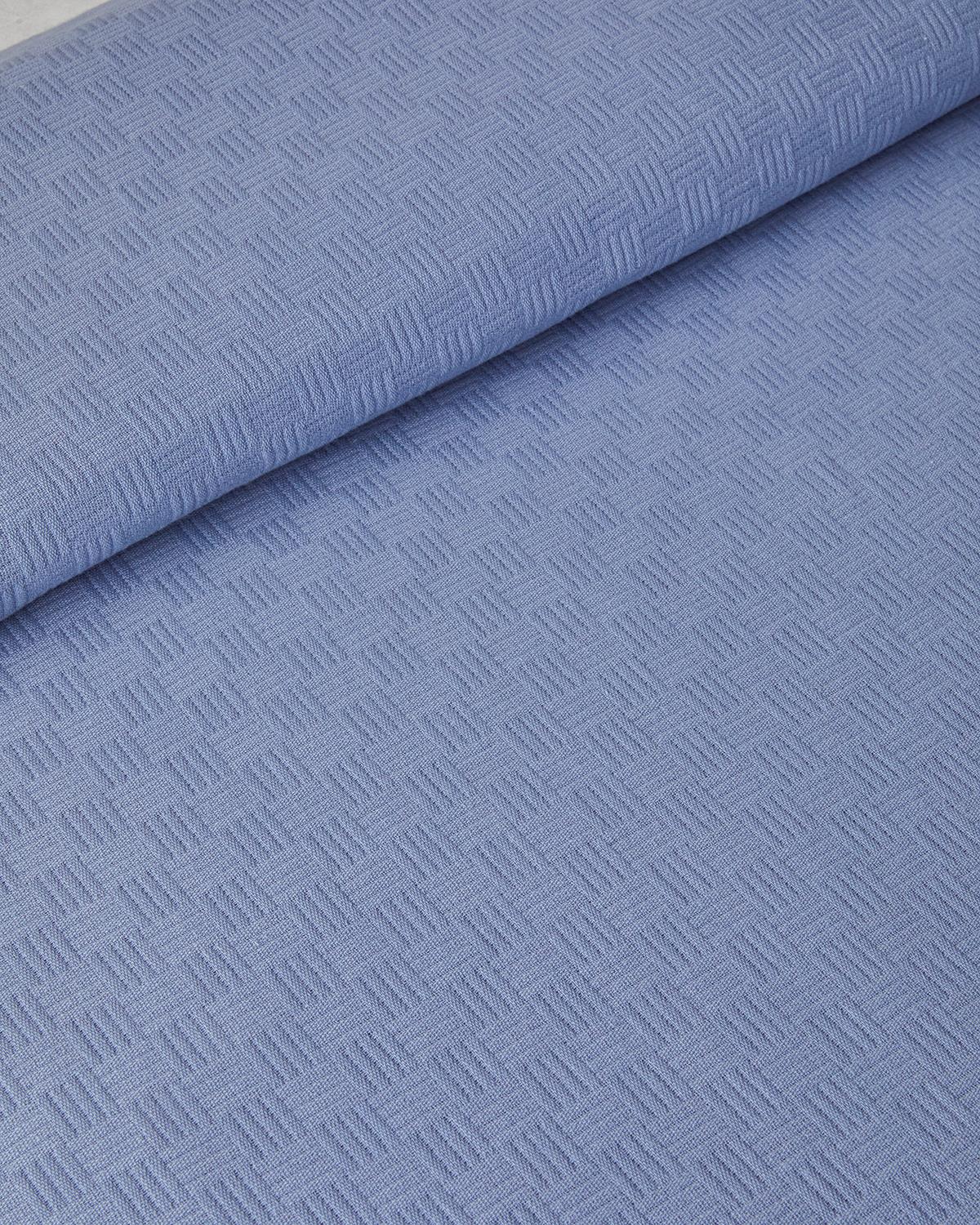 Plain Cottony Double Person Summer Blanket 200x220 cm Blue