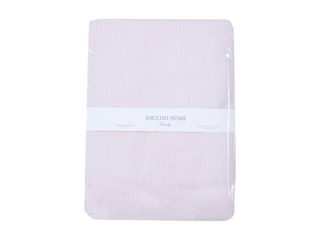 Plain ПОКРИВКА Двоен Памучен 200x220 cm Şeker Pembe