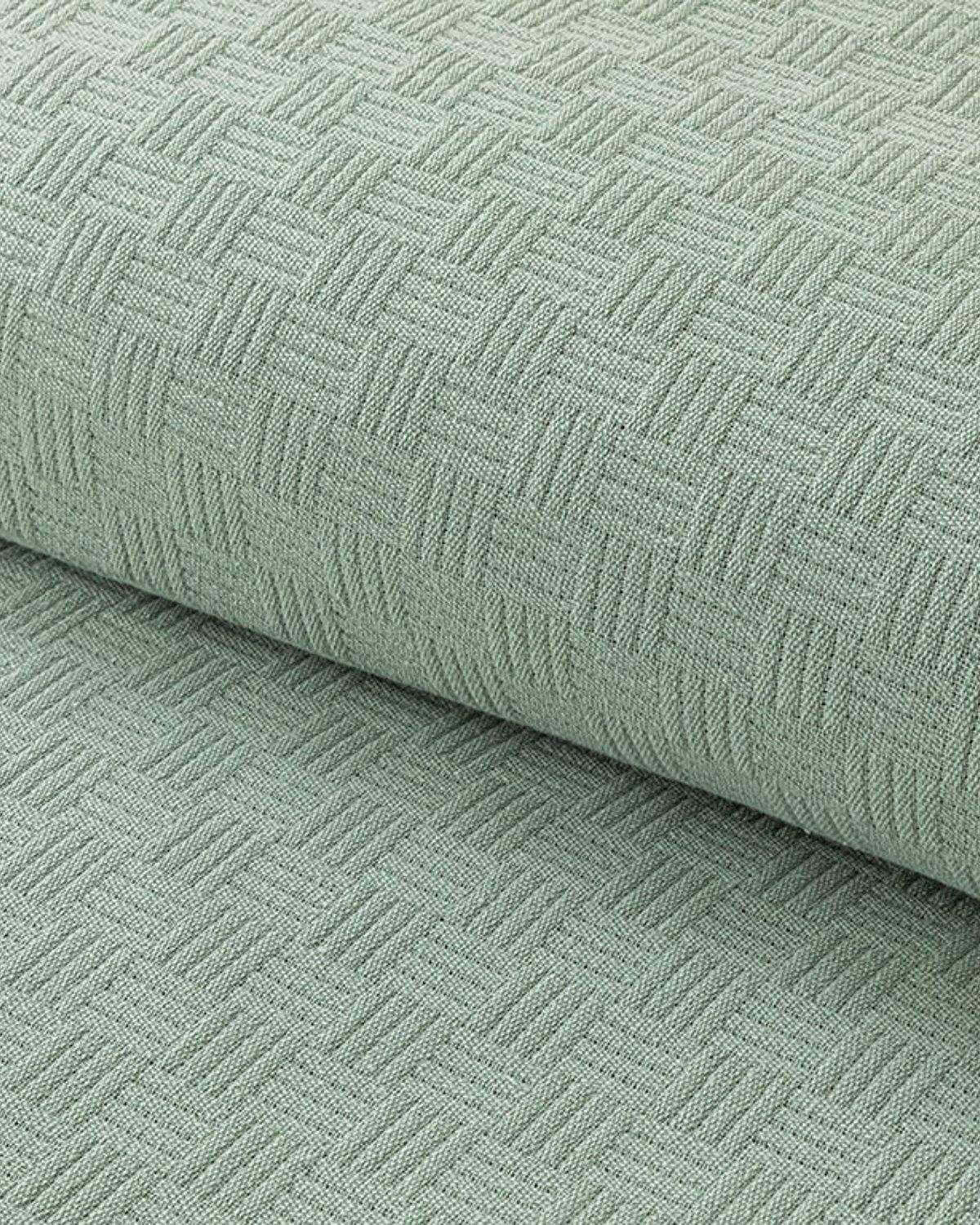 Plain Одеяло Пике Кралски размер Памучен 220x240 см Зелен