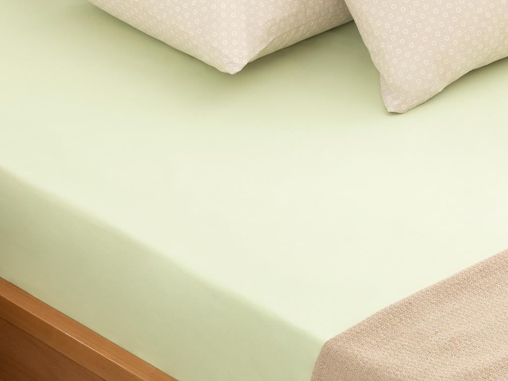 Plain ЧАРШАФИ Двоен Памучен 240x260 cm Green