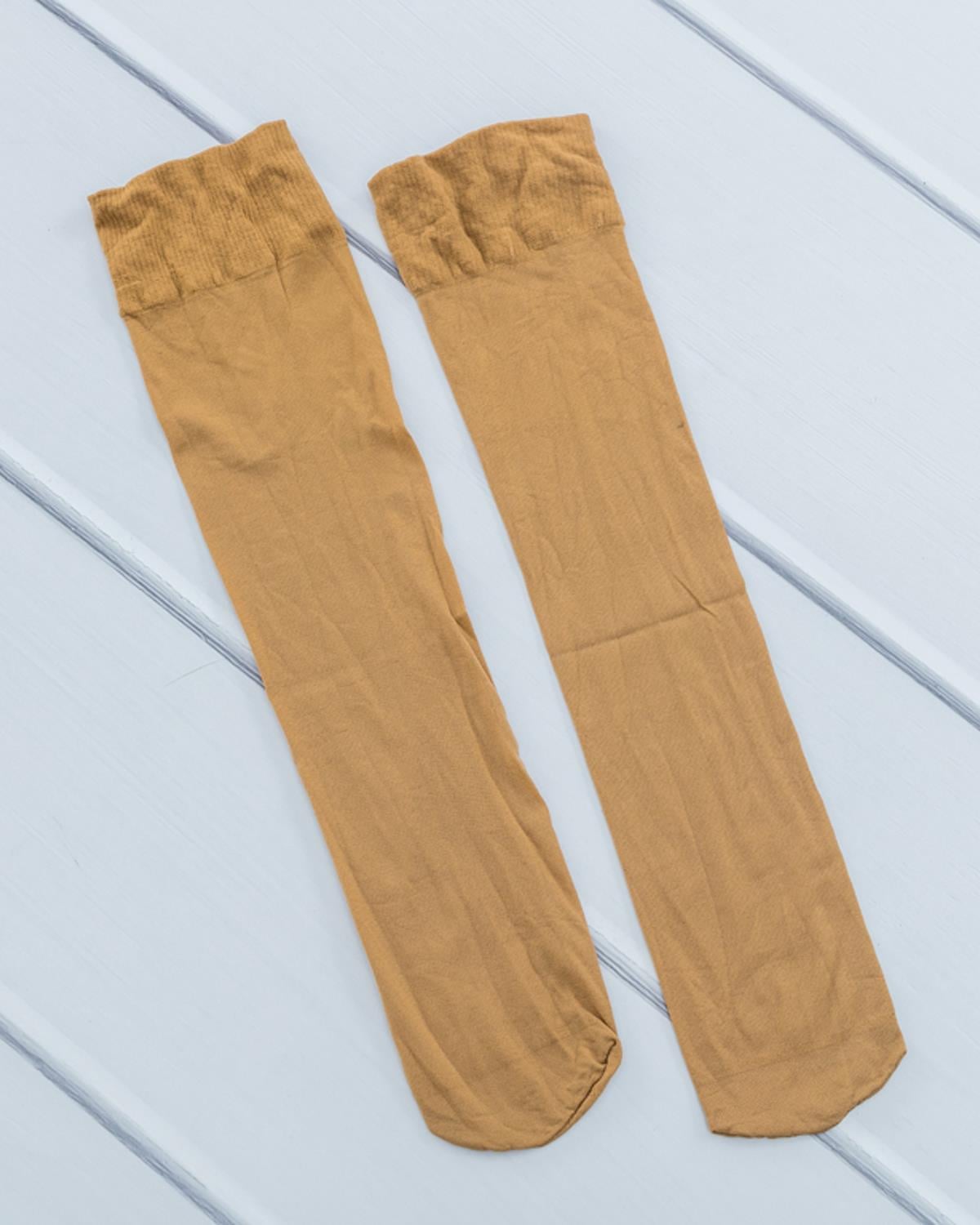 Plain Тънки Чорапи 3/4 35 - 39 Телесен