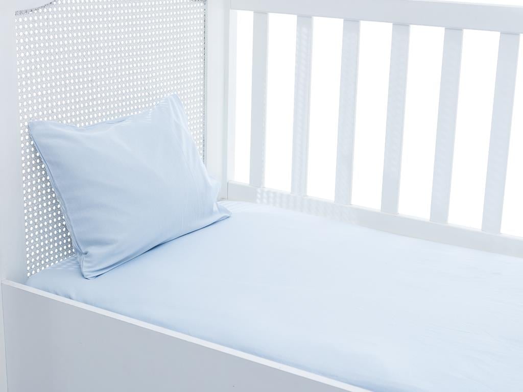 Plain БЕБЕШКО КОМПЛЕКТ С Л Памучно 70x140 cm Blue.