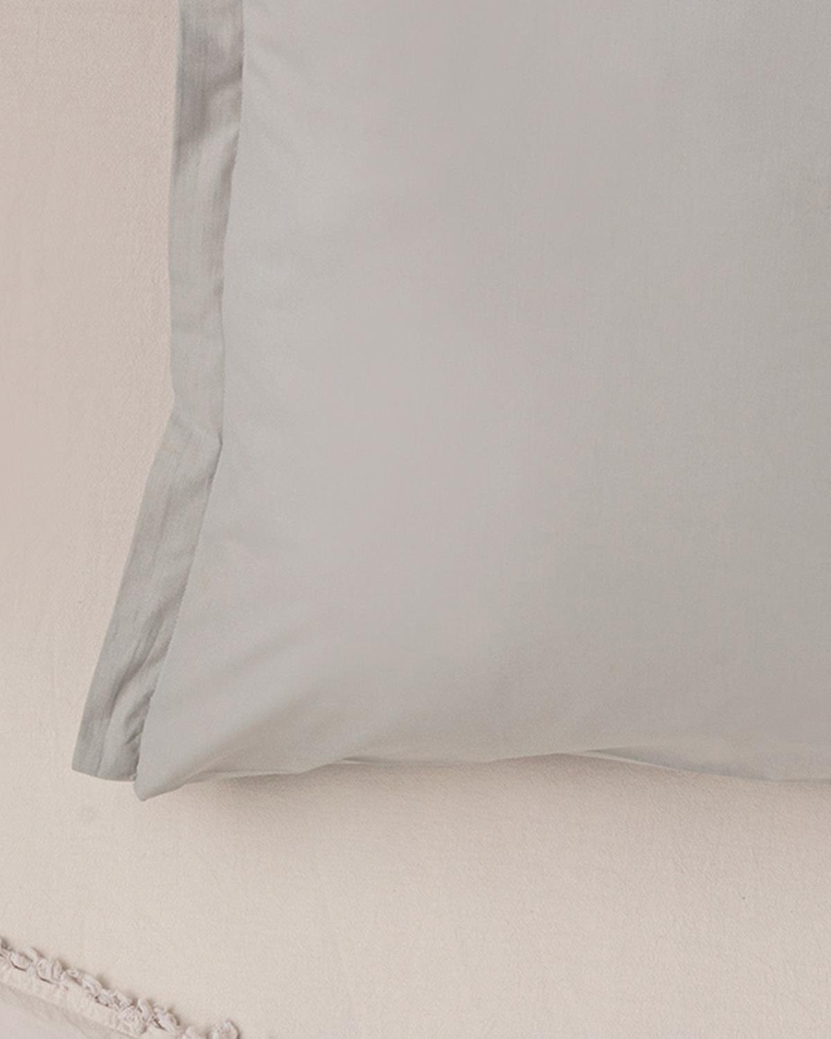 Plain Калъфка За Възглавница Единичен Оксфорд Памучен 70x70 см Чакълено сив