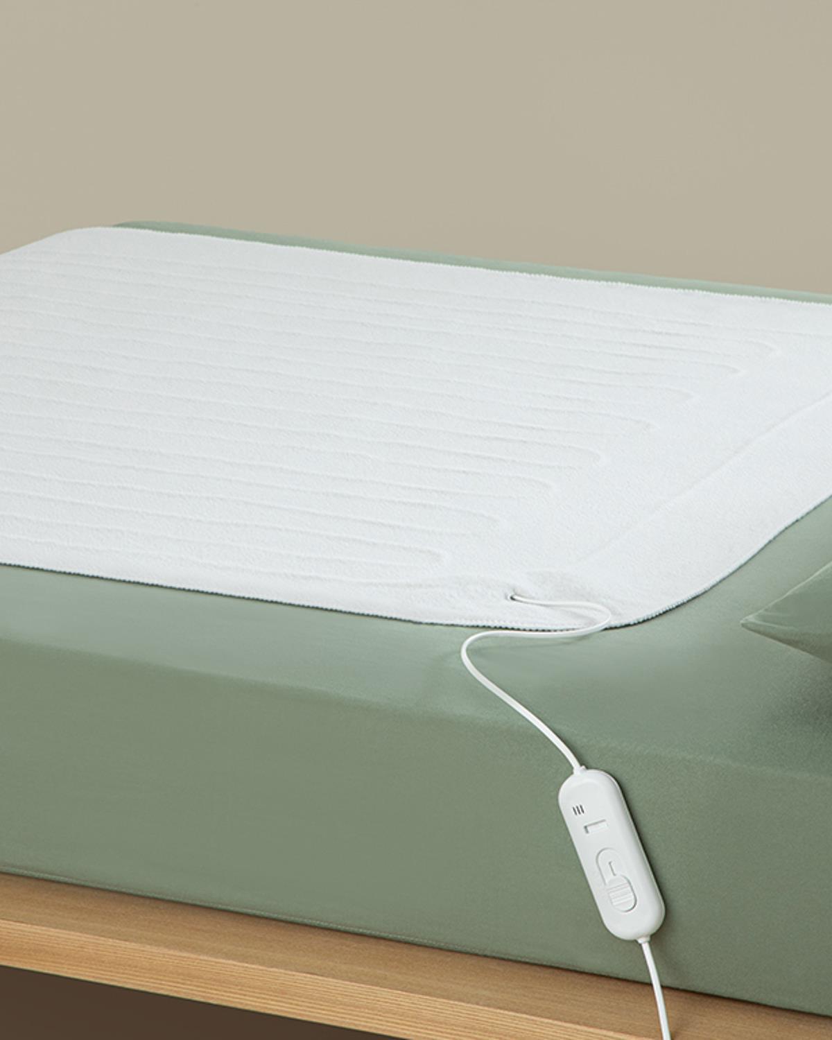 Plain Одеало Единичен Размер, Електрическо Одеало, Бяло, 90X145 Cm