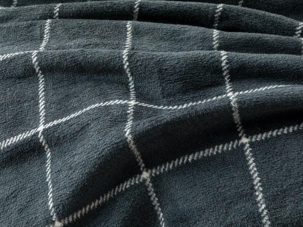 Plain Check ОДЕАЛО За един човек Памучен 150x200 cm Антрацит
