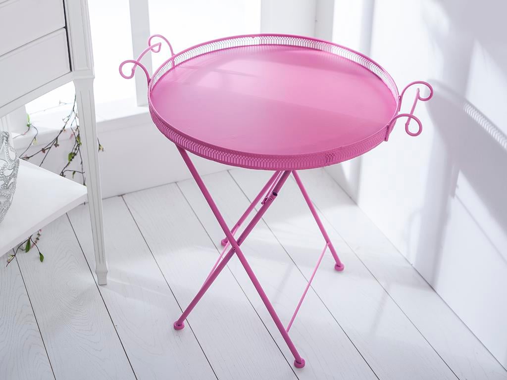 Plain ТЕПСИЯ С КРАКА Ковано желязо DarkPink