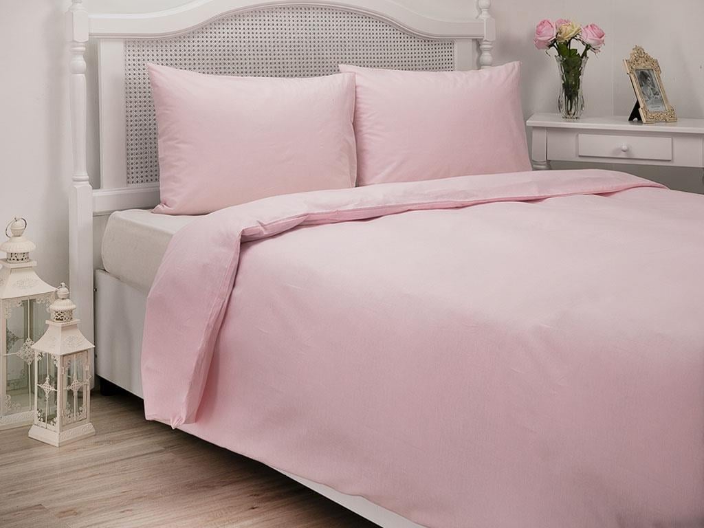 Plain СПАЛНО БЕЛЬО Кing size Памучен 240x220 cm Pink