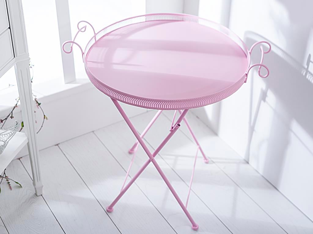 Plain ТЕПСИЯ С КРАКА Ковано желязо Light Pink,