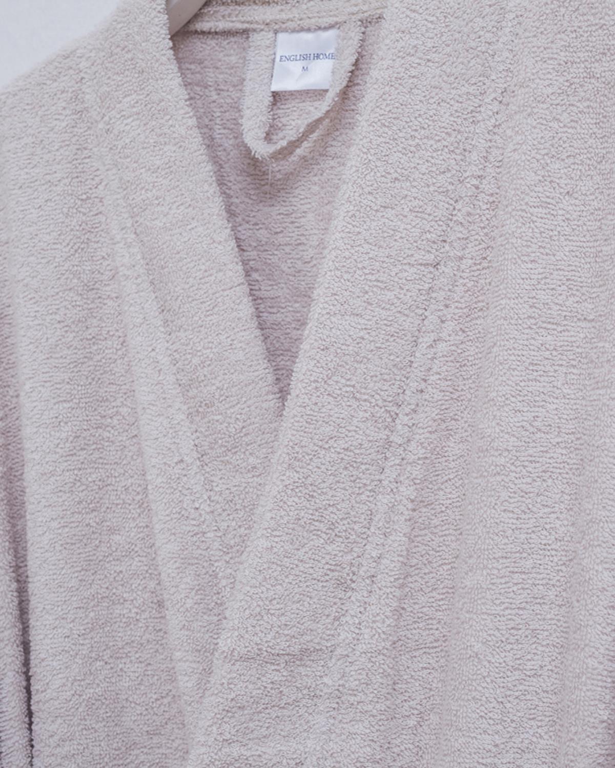 Plain Халат За Баня Мъжки Памучен M Светлобежов