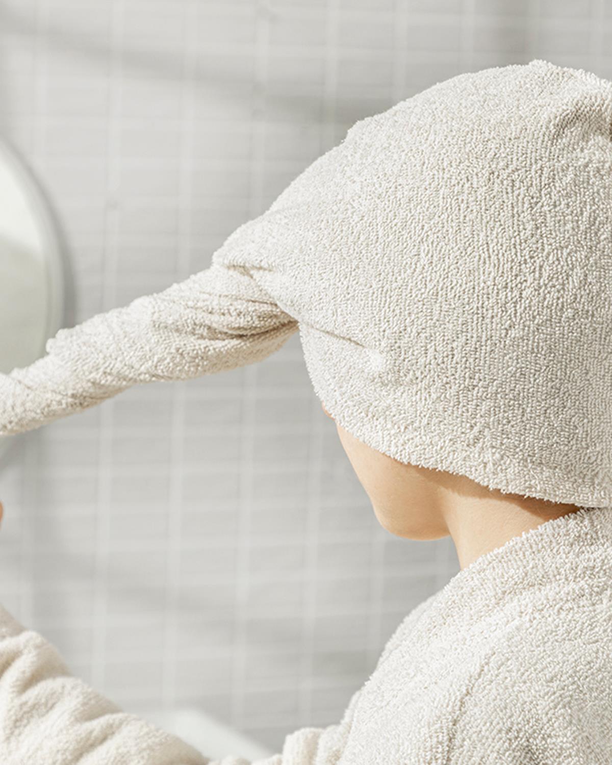 Plain Шапка За Коса Памучен, Светло Бежово, Standart