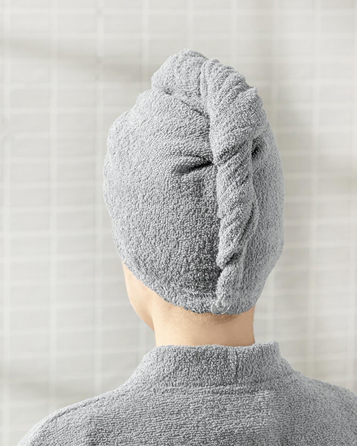 Plain Шапка За Коса Памучен, Тъмно Сиво, Standart