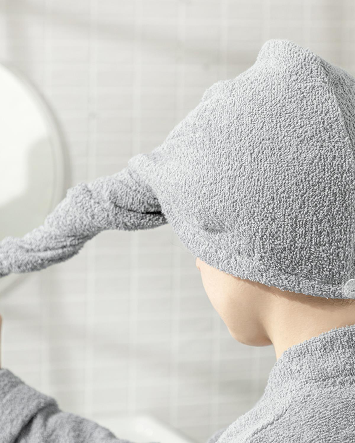 Plain Шапка За Коса Памучен, Тъмно Сиво, Standart