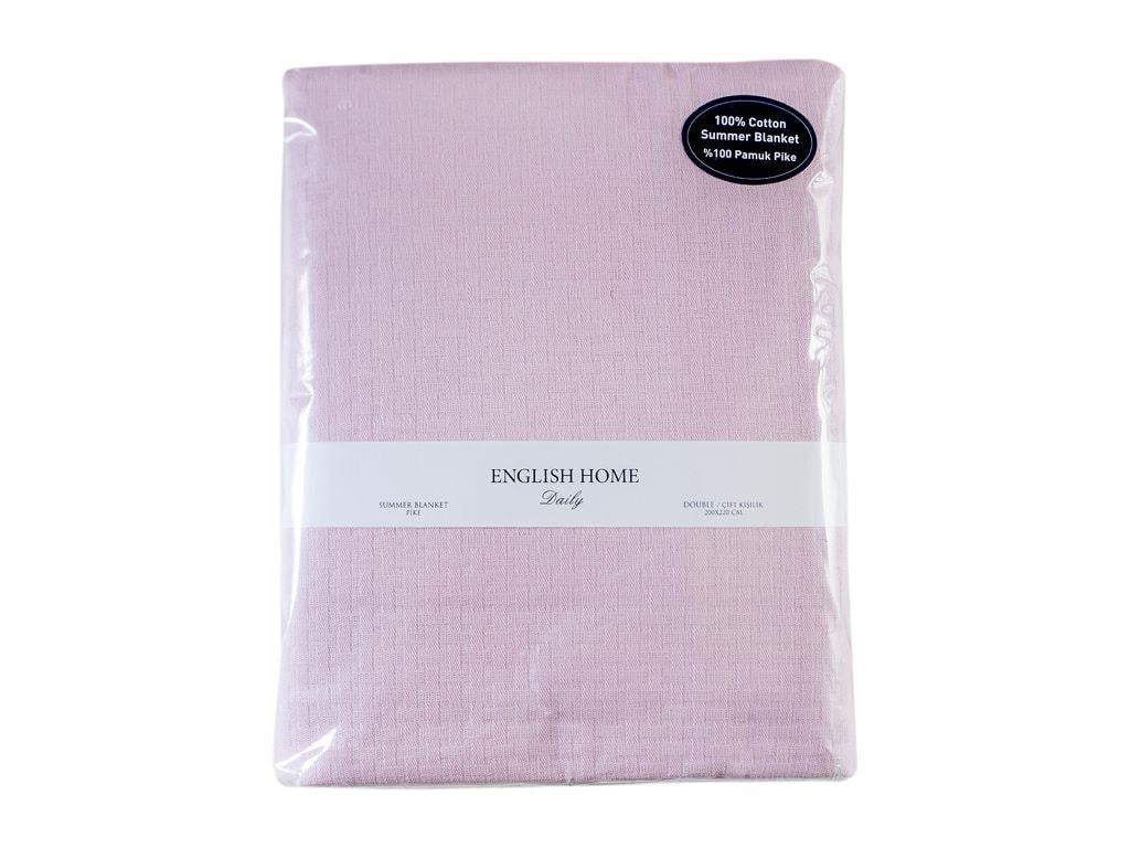Plain ПОКРИВКА Tek Kişilik Памучен 150x220 cm Şeker Pembe