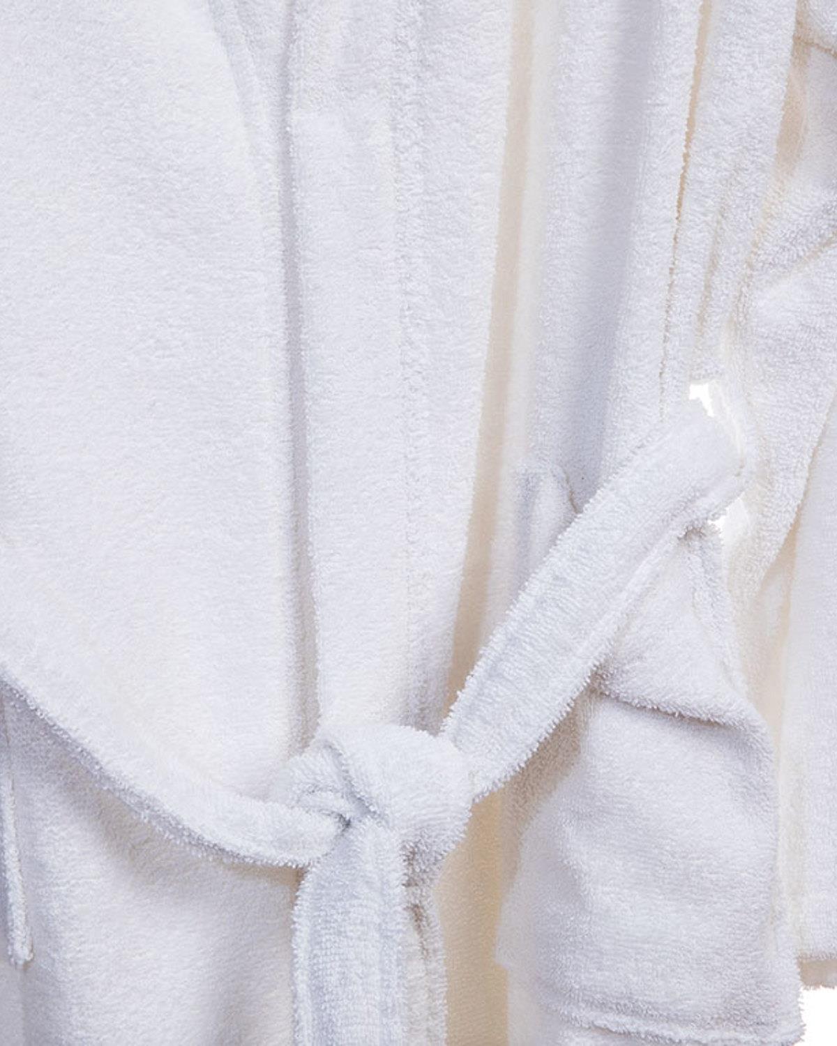 Plain Халат За Баня Дамски Памучен XL Бял