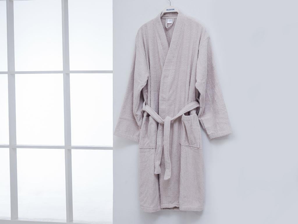 Plain ХАЛАТ Мъжки Памучен XL Light Beige