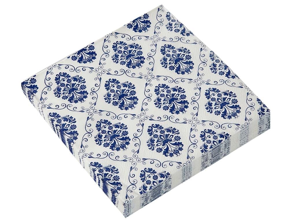 Plaza ХАРТИЙНИ САЛФЕТКИ 20 бр. 33x33 cm Dark Blue