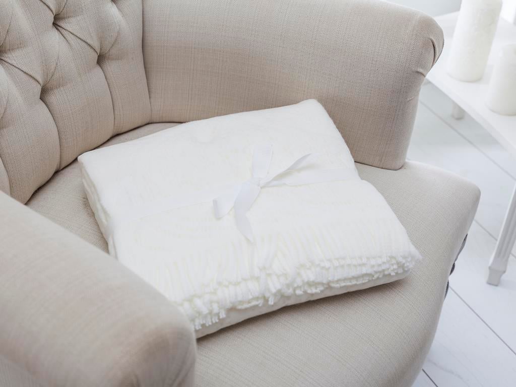 Polyanna ШАЛ ЗА КРЕСЛО Плетиво 130x170 cm Light Cream